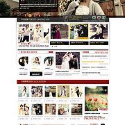 武漢時尚婚慶網站設計-令上慶典